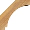 Ekena Millwork 6"W x 10"D x 10"H Imperial Rough Sawn Knee Brace, Western Red Cedar BRC06X10X10IMP00RWR - alternate 4